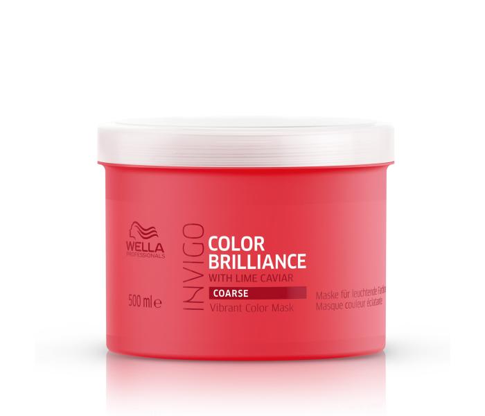 Masca pentru par gros/aspru vopsit Wella Professionals Invigo Color Brilliance, 500ml