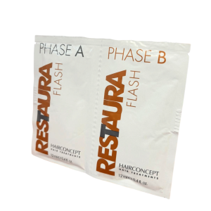 Hairconcept Professional Restaura Flash, Tratament instant pt. parul deteriorat, cu Ginseng, Acid hialuronic si Cheratina, 2 x 12ml