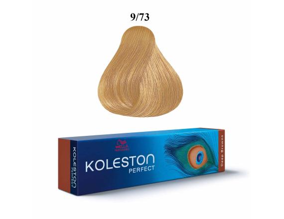 Vopsea permanenta Wella Professionals Koleston Perfect 9/73, Blond Luminos Castaniu Auriu, 60ml