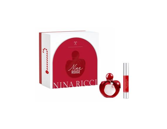 Set Nina Ricci Rouge, Femei, Eau de Toilette, 50ml + Lipstick