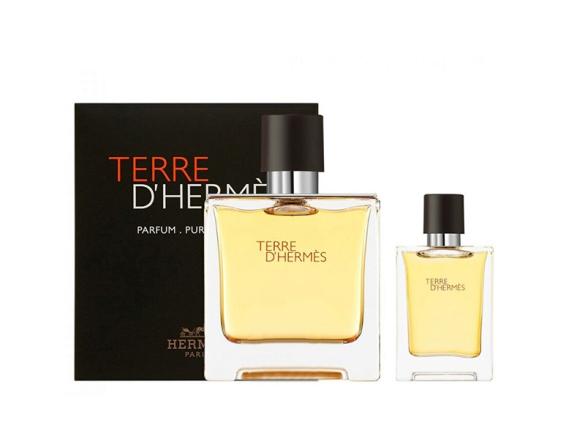 Set Hermes Terre D`Hermes, Barbati, Eau De Parfum 75ml + Eau De Parfum 12.5ml