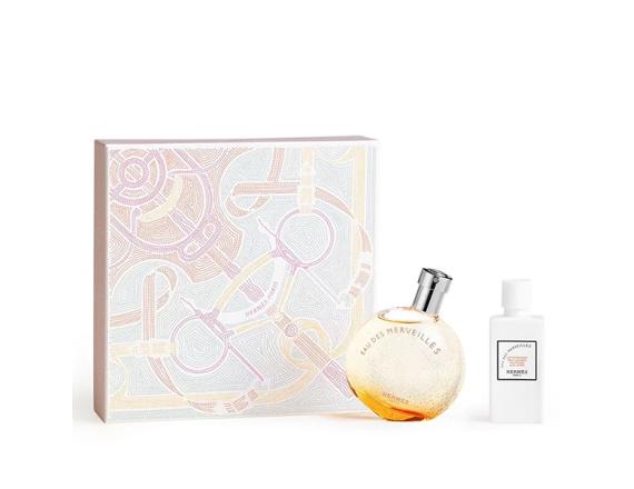 Hermes Eau Des Merveilles, Femei, Eau de Toilette, 50ml + Lotiune de Corp 40ml