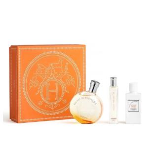 Set Hermes Eau Des Merveilles, Femei, Eau De Toilette 50ml + Lotiune de corp 40ml + Eau De Parfum 15ml