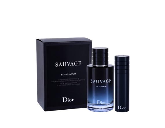 Set Christian Dior Sauvage, Barbati, Eau De Parfum 100ml + Eau De Parfum 10ml