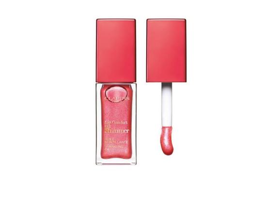Clarins Lip Comfort Oil Shimmer Sparkling Oil Colour & Shine 04 Pink Lady 7 Ml