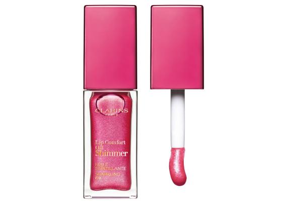 Clarins Lip Comfort Oil Shimmer Sparkling Oil Colour & Shine 05 Pretty In Pink 7 Ml