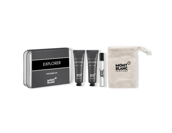 Explorer, Barbati, Travel Kit: Eau de parfum 7.5 ml + After-Shave 30 ml + Gel de dus 30 ml