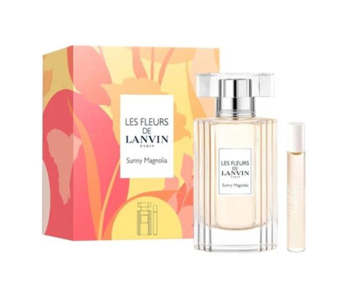 Set Lanvin Les Fleurs De Lanvin Sunny Magnolia, Femei, Eau De Toilette 50 ml + Travel Spray 7.5ml