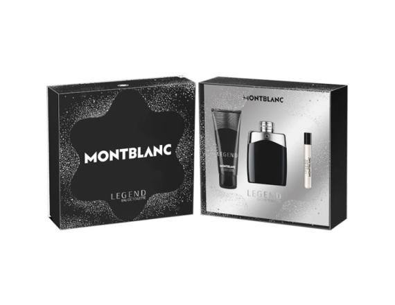 Set Mont Blanc Legend, Barbati, Eau De Toilette 100ml + Eau De Toilette 7.5ml + Gel De Dus 100ml