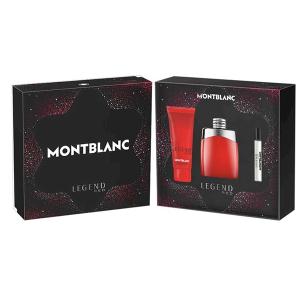 Set Mont Blanc Legend Red, Barbati, Eau De Parfum 100ml + Eau De Parfum 7.5ml + Gel De Dus 100ml