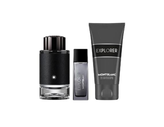Set Mont Blanc Explorer, Barbati, Eau De Parfum 100ml + Eau De Parfum 15ml + Gel de Dus 100ml