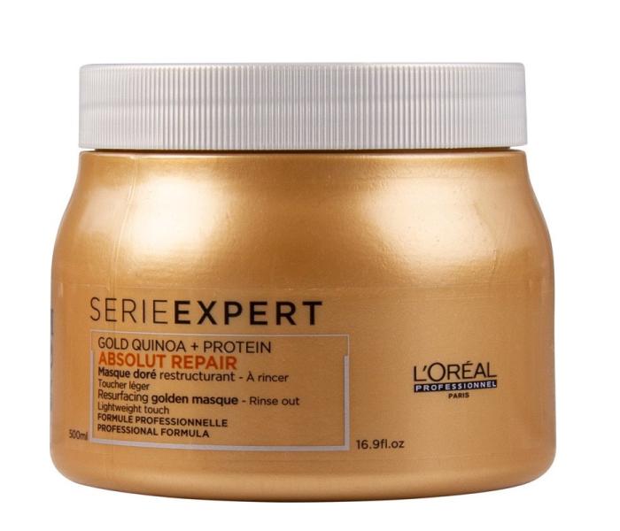 Masca pentru par L`Oreal Professionnel Serie Expert Absolut Repair Gold Quinoa & Protein, 500ml