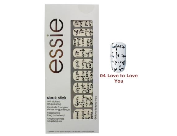 Set stickere pentru unghii Essie Sleek Stick No.04 Love To Love You