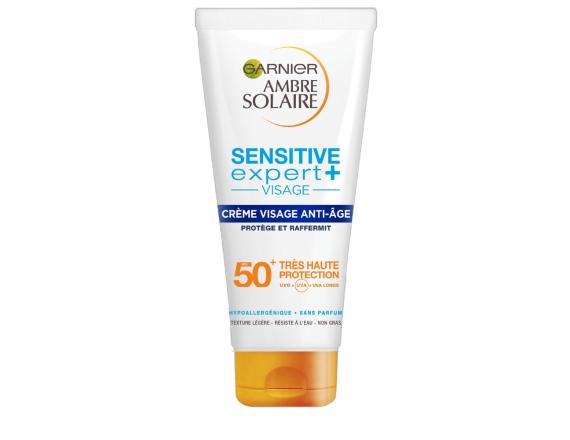 Ambre Solaire Sensitive Advanced UV Anti-Age, Crema pentru fata, SPF 50+, 100ml