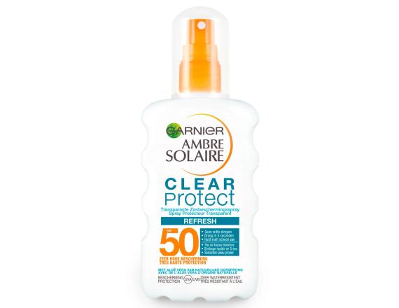 Ambre Solaire Clear Protect Refresh, Spray pentru corp, SPF 50, 200ml