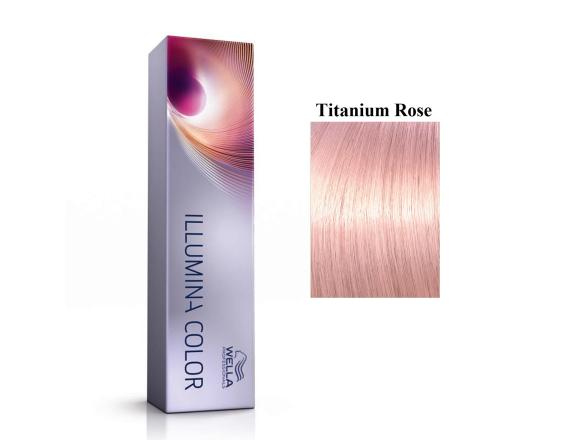 Vopsea permanenta Wella Professionals Illumina Color Titanium Rose, Blond Titaniu Roz, 60ml