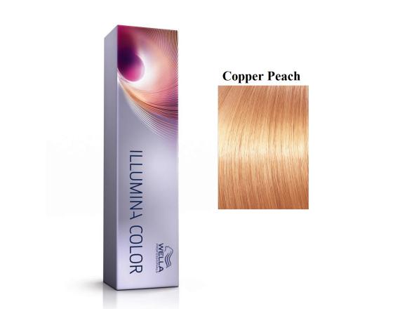 Vopsea permanenta Wella Professionals Illumina Color Copper Peach, Blond Cupru Piersica, 60ml