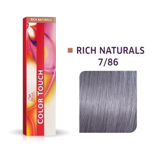 Vopsea semipermanenta Wella Professionals Color Touch 7/86, Blond Mediu Perlat Violet, 60ml