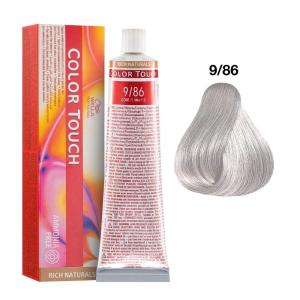Vopsea semipermanenta Wella Professionals Color Touch 9/86, Blond Luminos Perlat Violet, 60ml