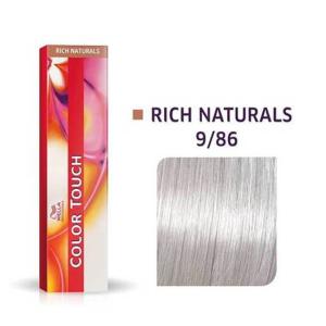 Vopsea semipermanenta Wella Professionals Color Touch 9/86, Blond Luminos Perlat Violet, 60ml