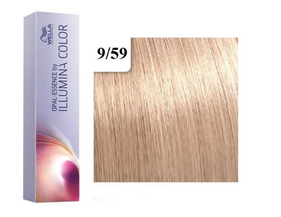 Vopsea permanenta Wella Professionals Illumina Color 9/59, Blond Luminos Mahon Albastru, 60ml