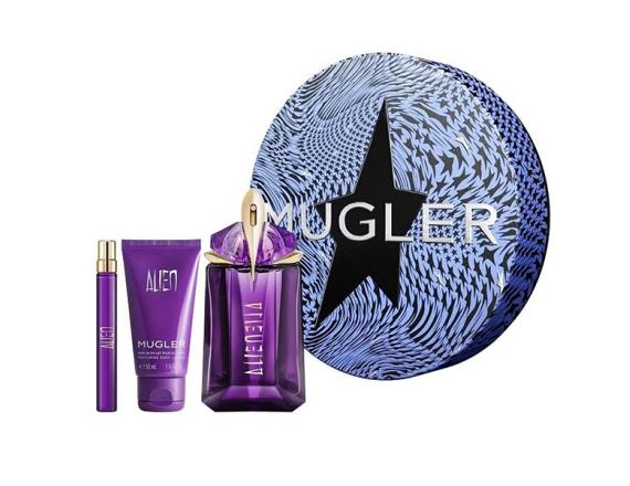 Set Thierry Mugler Alien, Femei, Eau De Parfum 60ml + Lotiune Corp 50ml + Eau De Parfum 10ml