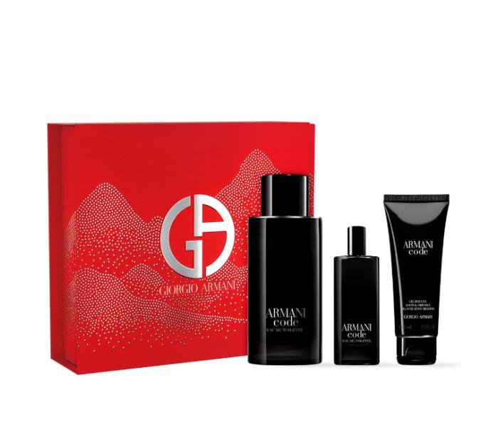 Set Armani Code, Barbati, Eau De Toilette 125ml + Gel de dus 75ml + Eau De Toilette 15ml