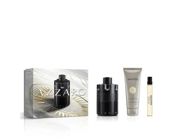 Set Azzaro The Most Wanted, Barbati, Eau De Parfum 100ml + Gel de dus 7 ml + Eau De Parfum 10ml