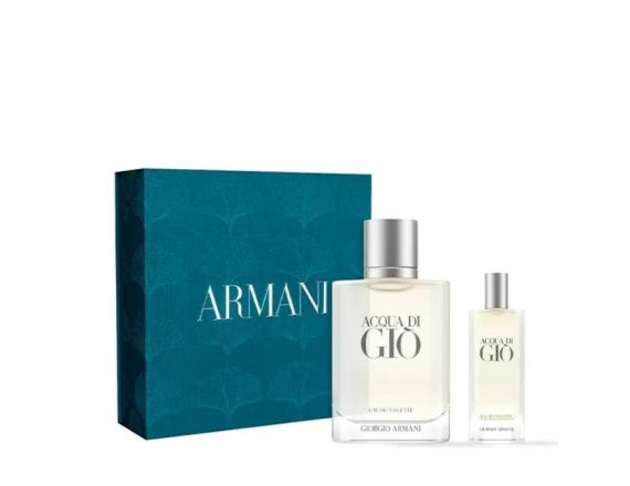 Set Armani Acqua Di Gio, Barbati, Eau De Toilette 100ml + Eau De Toilette 15ml
