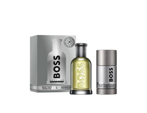 Set Hugo Boss Bottled Barbati, Eau de Toilette 50ml + Deodorant 75ml