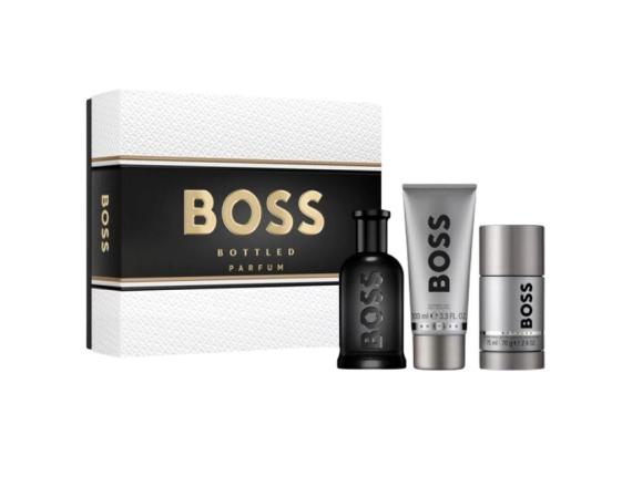 Set Hugo Boss Bottled Parfum Barbati, Eau de Parfum 100ml + Gel de dus 100ml + Deodorant 75ml