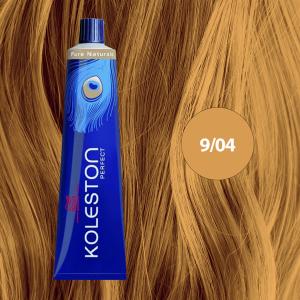 Vopsea permanenta Wella Professionals Koleston Perfect 9/04, Blond Luminos Natural Rosu, 60ml