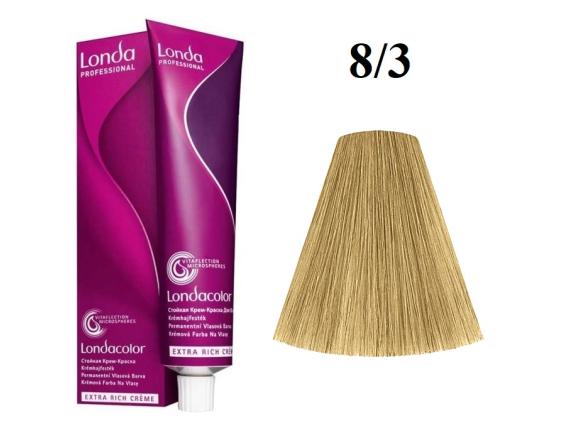 Vopsea permanenta Londa Professional 8/3, 60ml