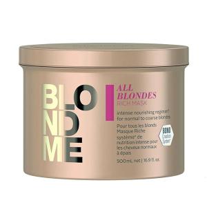 Schwarzkopf Professional BlondMe All Blondes Rich Mask, Masca pentru Par Blond, Unisex, 500ml