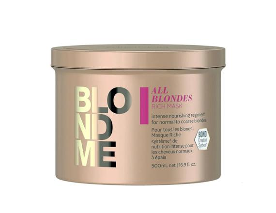 Schwarzkopf Professional BlondMe All Blondes Rich Mask, Masca pentru Par Blond, Unisex, 500ml