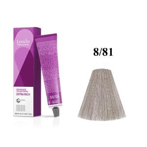 Vopsea permanenta Londa Professional 8/81, Blond Deschis Cenusiu Perlat, 60ml
