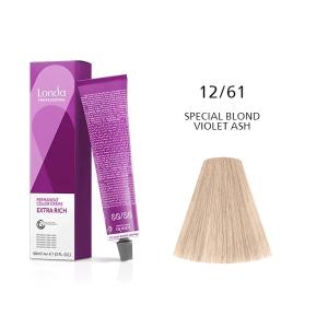 Vopsea permanenta Londa Professional 12/61, Blond Special Violet Cenusiu, 60ml