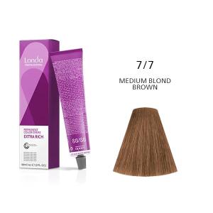 Vopsea permanenta Londa Professional 7/7, Blond Mediu Castaniu, 60ml