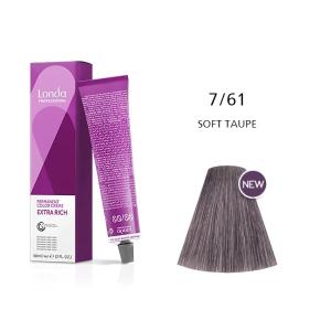 Vopsea permanenta Londa Professional 7/61, Blond Mediu Violet Cenusiu, 60ml