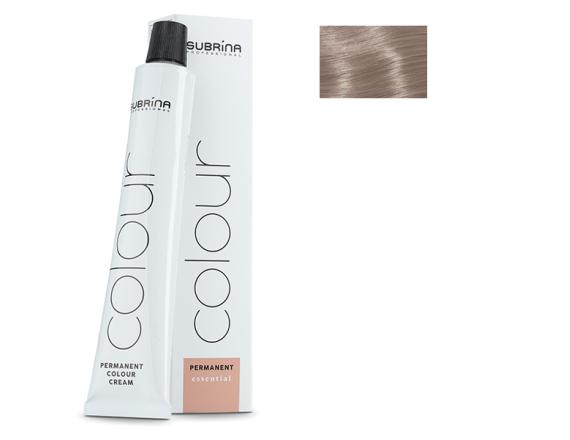 Vopsea de par permanenta Subrina Professional Essential Colour 9/1, Blond Deschis Luminos Cenusiu, 100ml