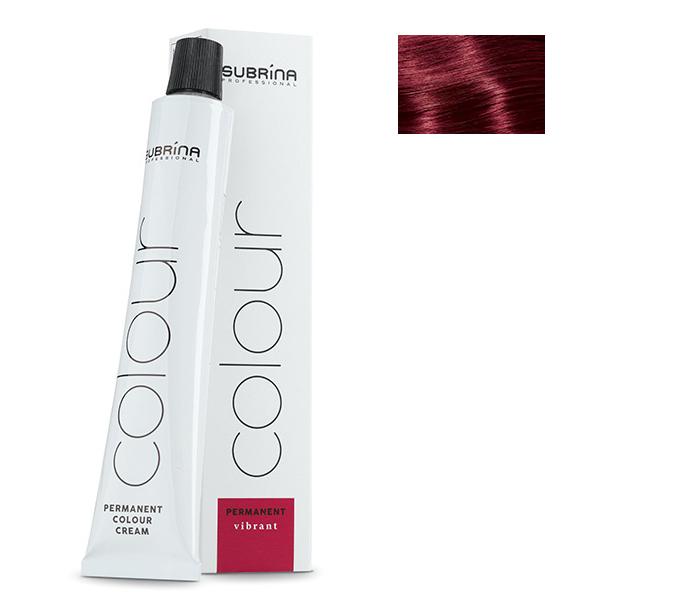 Vopsea de par permanenta Subrina Professional Vibrant Colour 5/5, Castaniu Deschis Rosu, 100ml