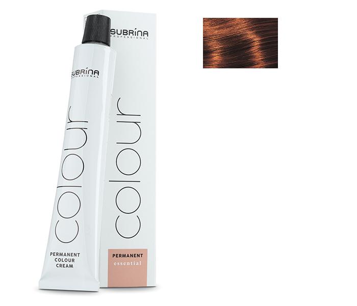 Vopsea de par permanenta Subrina Professional Essential Colour 6/75, Blond Inchis Rosu Castaniu, 100ml