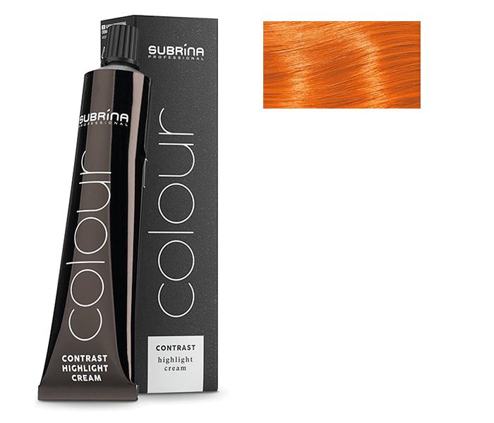 Vopsea de par pentru suvite Subrina Professional Contrast Colour Orange, Portocaliu, 60ml