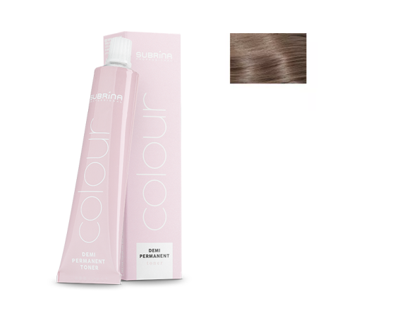 Vopsea de par demi-permanenta Subrina Professional Toner Colour 6/71, Blond Inchis Cenusiu Castaniu, 60ml