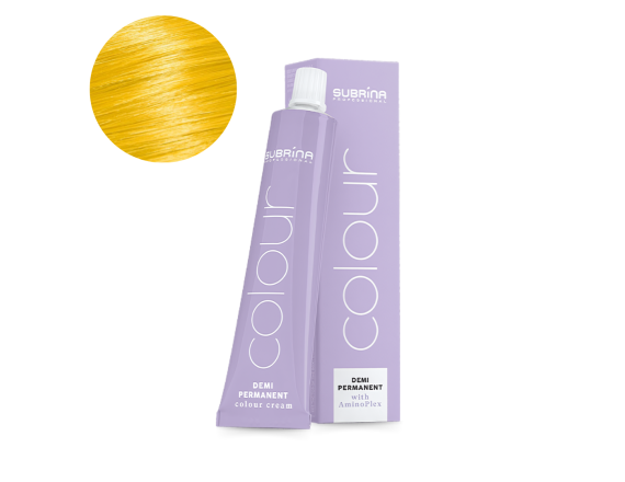Vopsea de par demi-permanenta Subrina Professional Toner Colour AminoPlex Yellow, Galben, 60ml