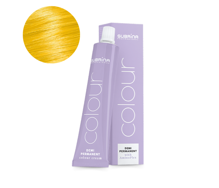 Vopsea de par demi-permanenta Subrina Professional Toner Colour AminoPlex Yellow, Galben, 60ml