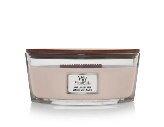 WoodWick Sea Salt Vanilla, Lumanare Parfumata, 453.6g