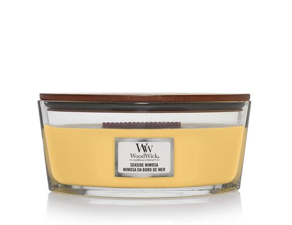 WoodWick Seaside Mimosa, Lumanare Parfumata, 453.6g
