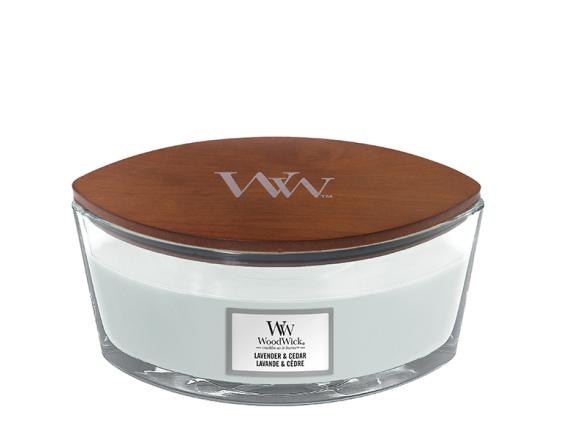 WoodWick Lavender And Cedar, Lumanare Parfumata, 453.6g