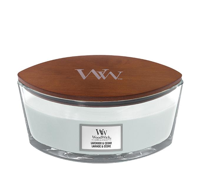 WoodWick Lavender And Cedar, Lumanare Parfumata, 453.6g